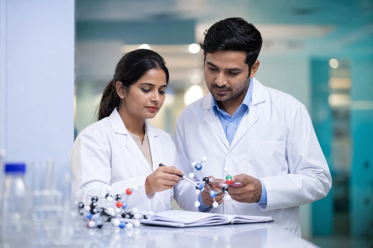 Pharmaceutical research team at Alexander Lifesciences